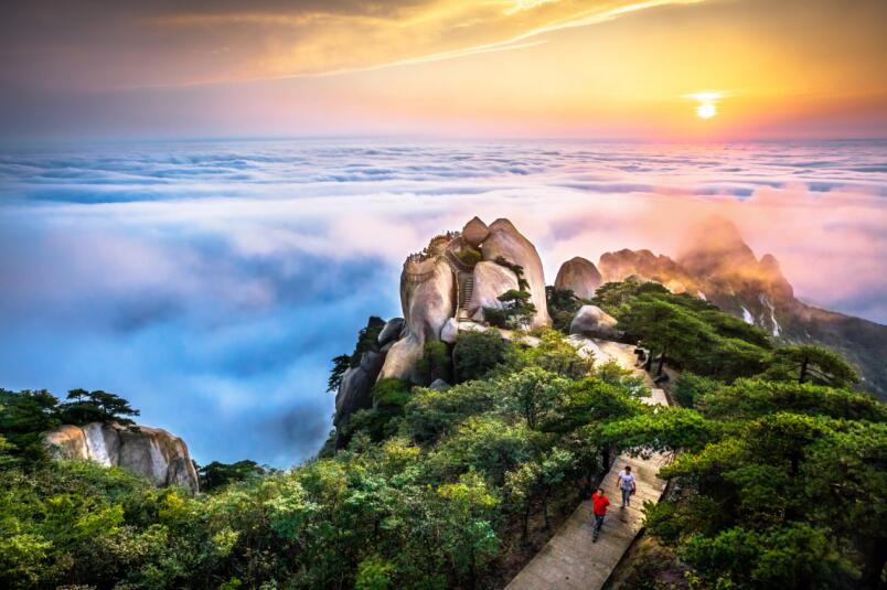 天柱山美景。